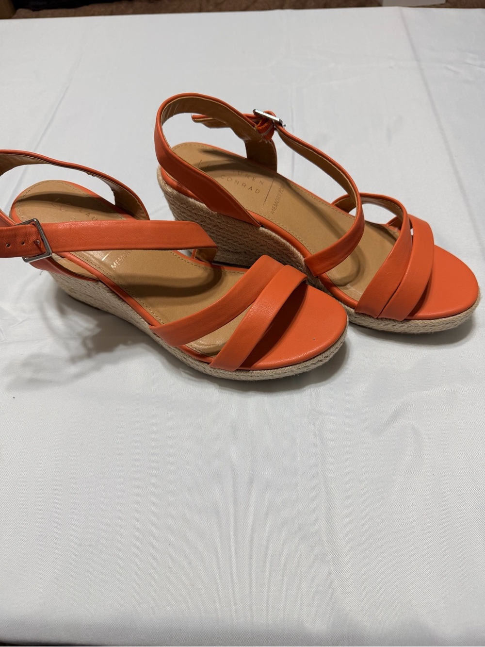 LC Lauren Conrad Slamon Espadrille Wedge Sandals - Picture 2 of 5